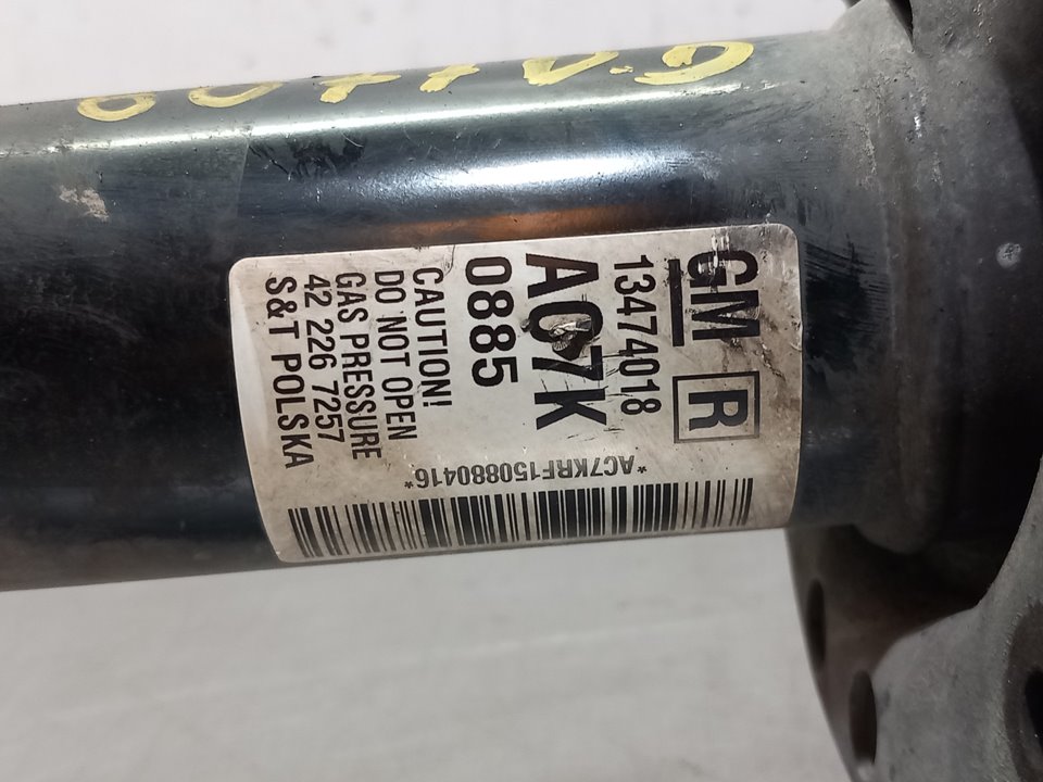 Amortiguador delantero derecho B16DTL 13474018 de Opel Astra j (p10) 2009-2015 - pieza usada