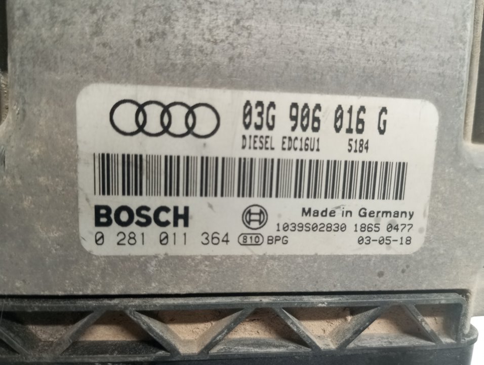 AUDI A2 8Z (1999-2005) Engine Control Unit ECU 03G906016G0281011364 22742003