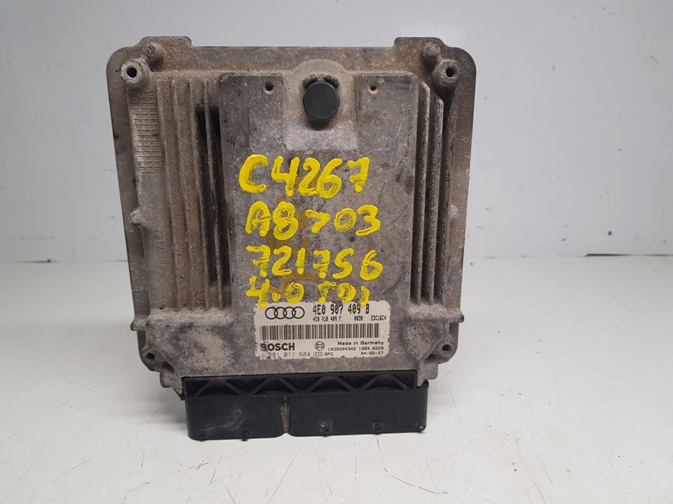 AUDI A8 D3/4E (2002-2010) Engine Control Unit ECU 4E0907409B0281011684 24913848