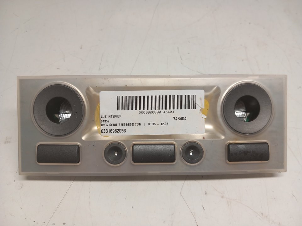 BMW 7 Series E65/E66 (2001-2008) Autres pièces intérieures 63316962053 22766386