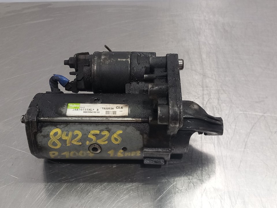 PEUGEOT 1007 1 generation (2005-2009) Starter Motor 9662854180 25896253