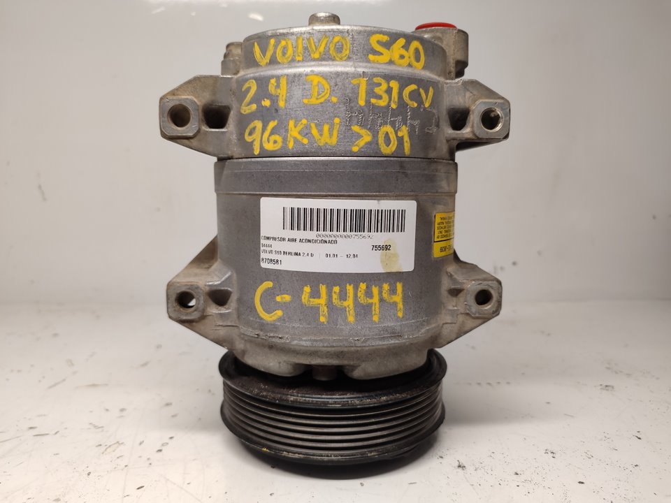 VOLVO S60 1 generation (2000-2009) Pompe de climatisation 8708581 22767477