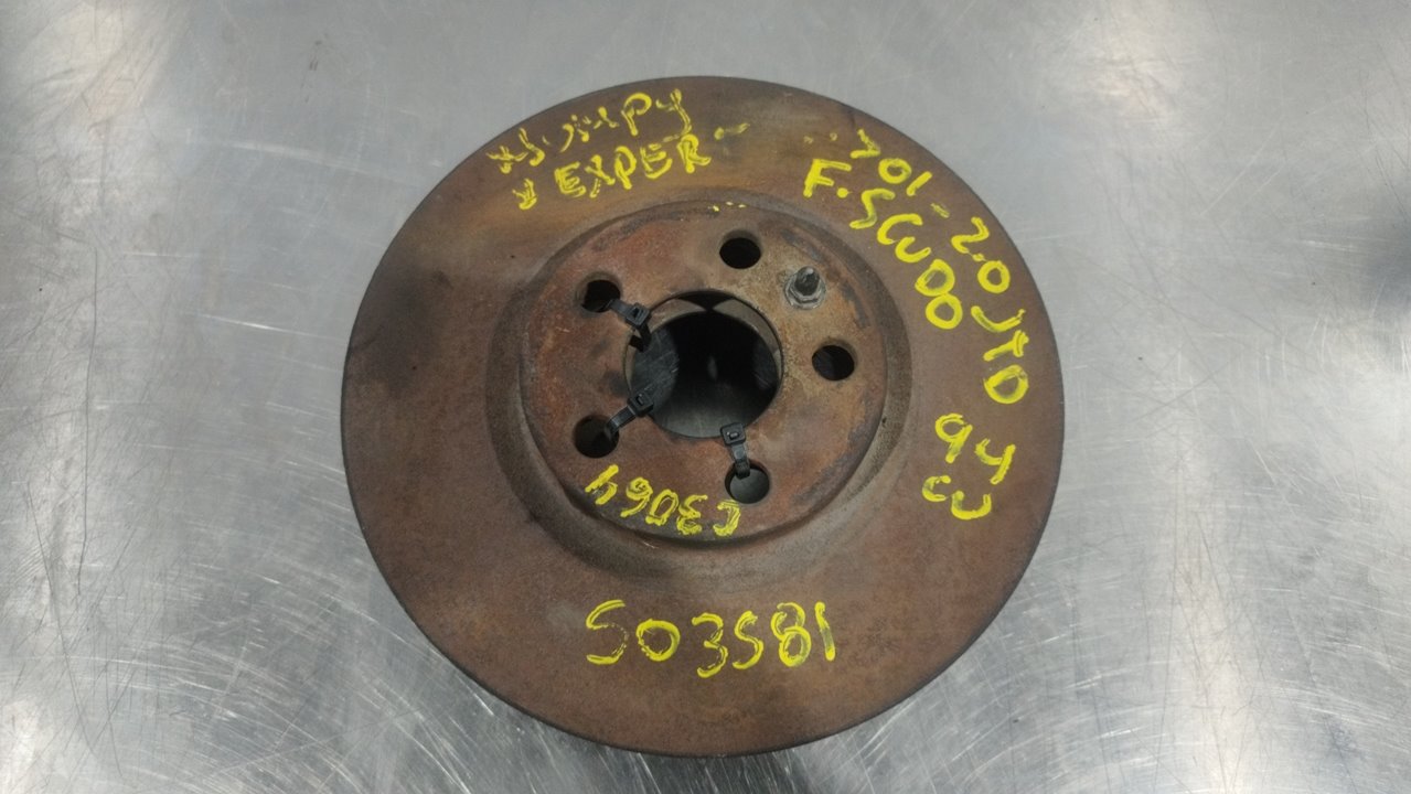 FIAT Scudo 1 generation (1996-2007) Priekinis dešinys stabdžių diskas 24892914