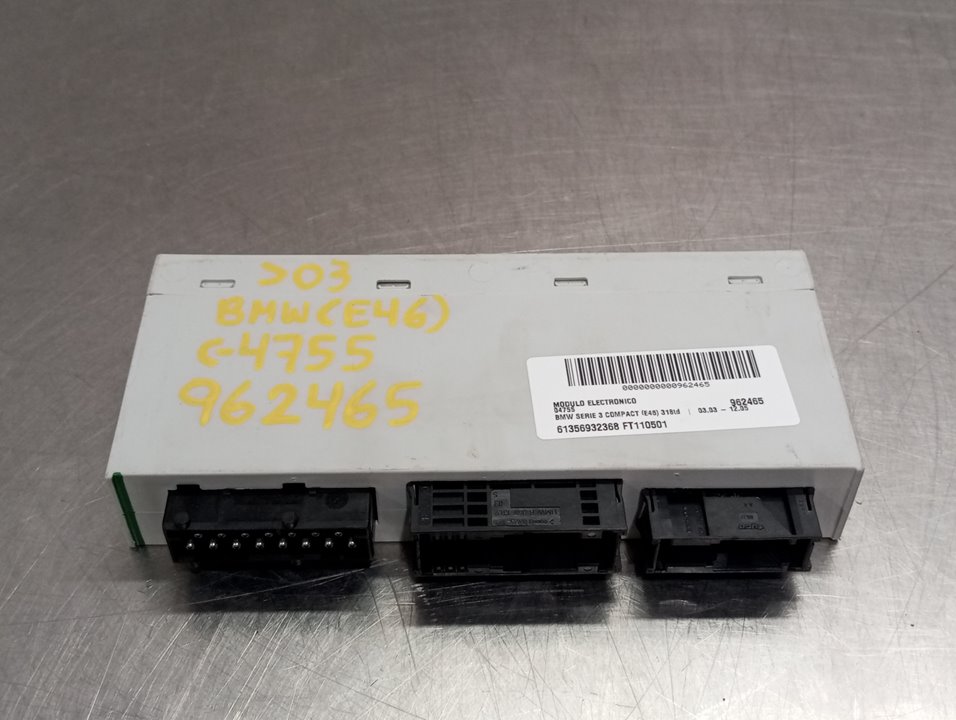 Modulo elettronico M47N204D4 61356932368 FT110501 Bmw 3 compact (e46) 2001-2005 115 CV