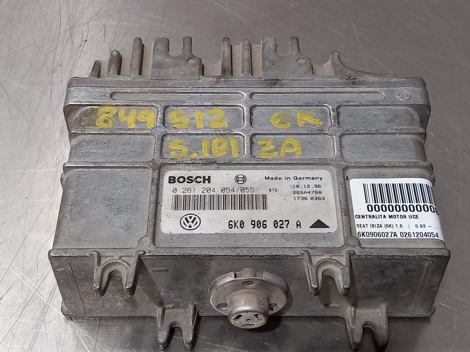 SEAT Ibiza 2 generation (1993-2002) Engine Control Unit ECU 6K0906027A0261204054 25896156