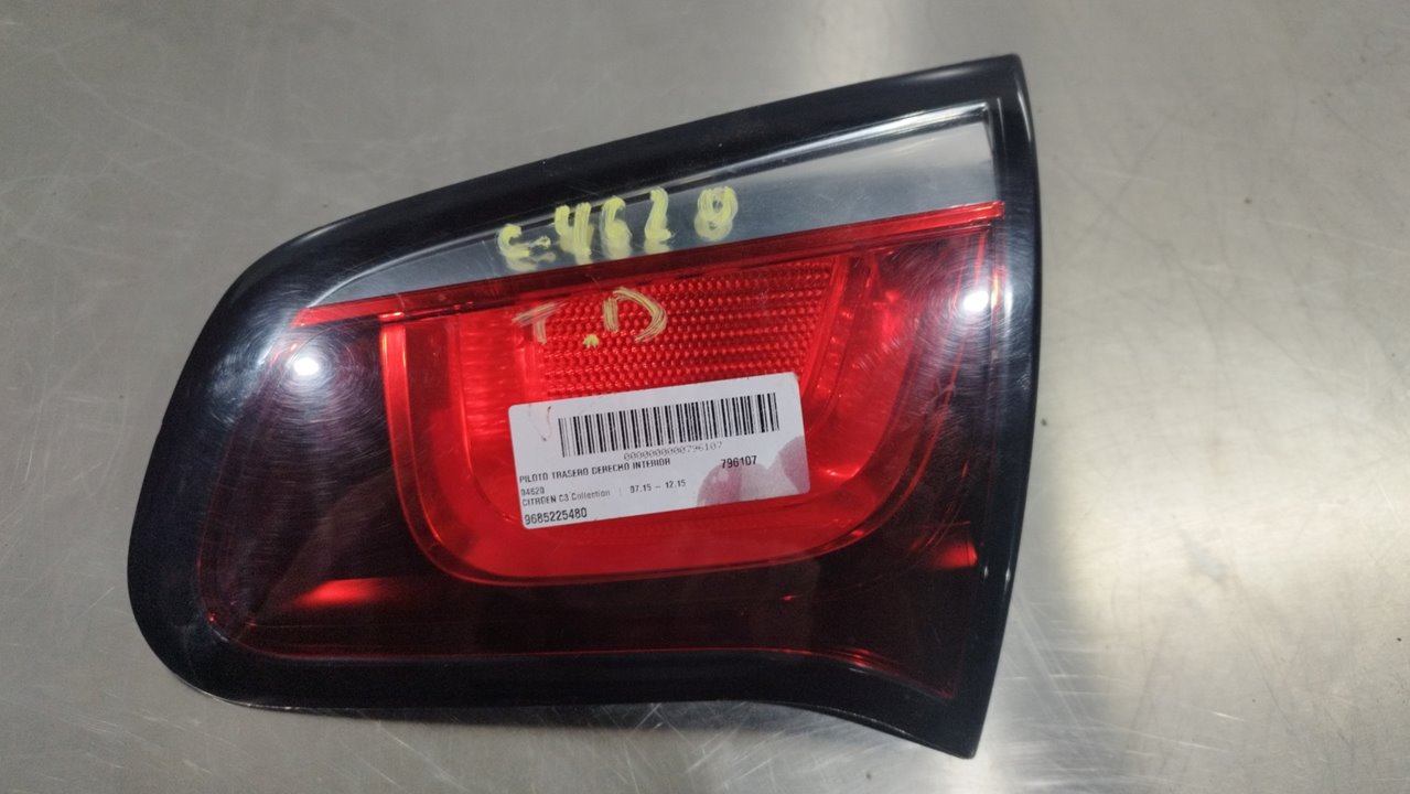 CITROËN C3 1 generation (2002-2010) Rear Right Taillight Lamp 9685225480 24925080