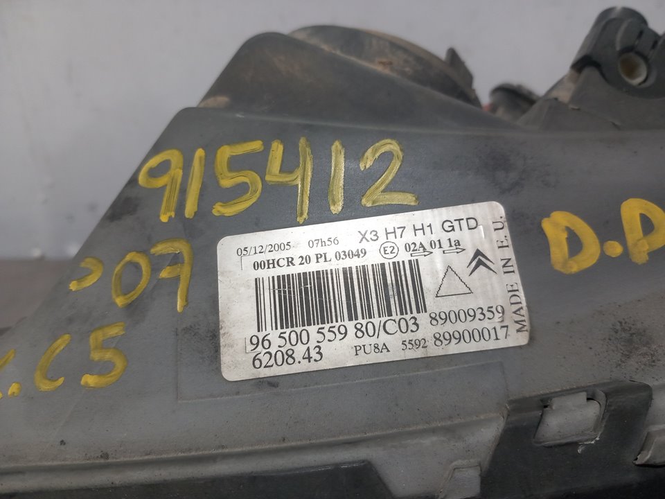 Phare gauche 9HZ 9650055980 de Citroen C5 break 0-0 - pieza usada