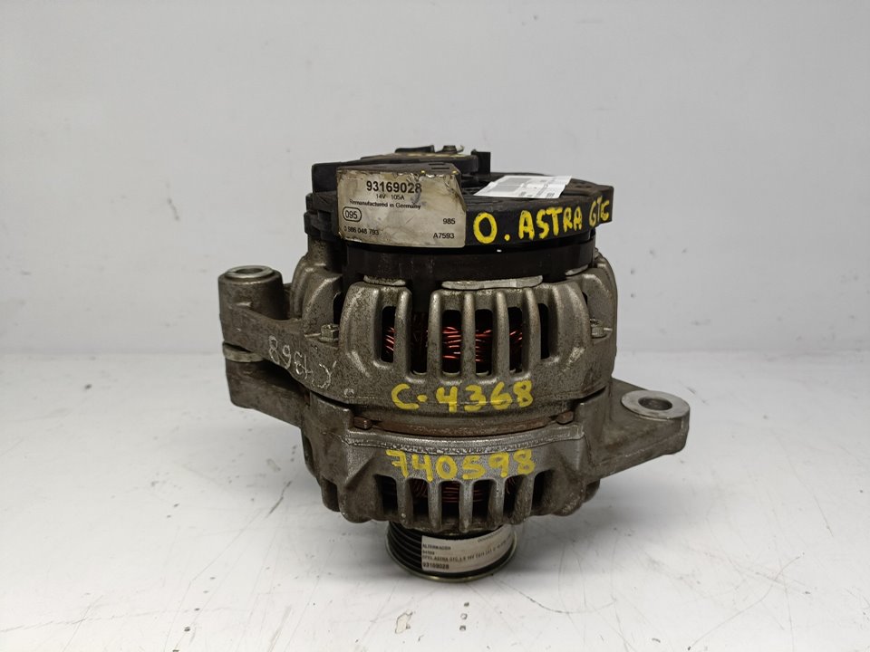 OPEL Astra J (2009-2020) Alternator 93169028 22742768