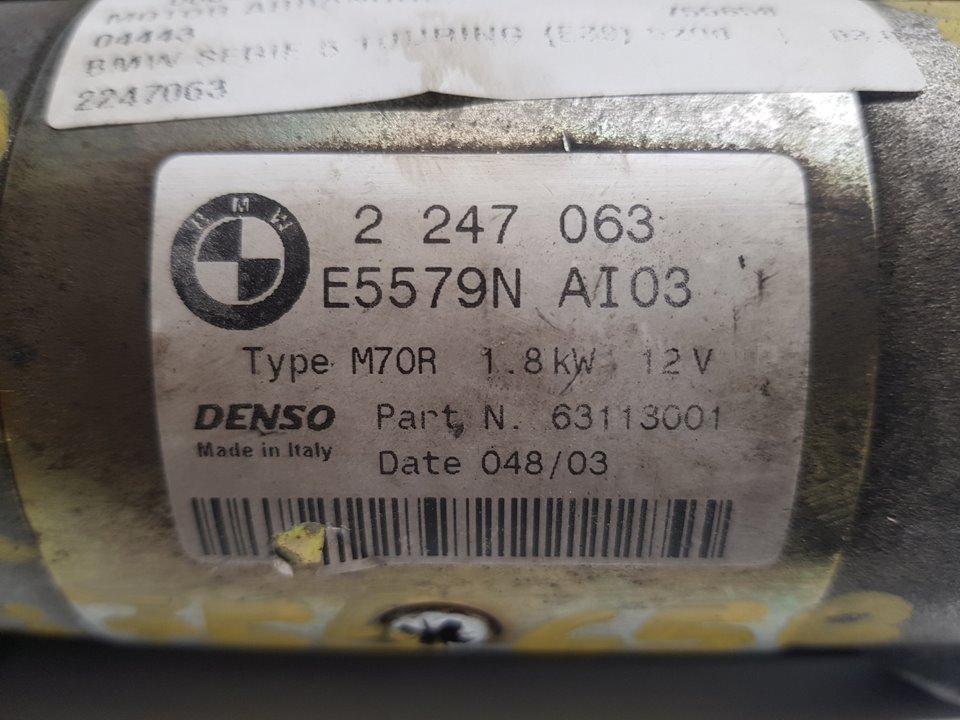 BMW 5 Series E39 (1995-2004) Starter Motor 2247063 22767487