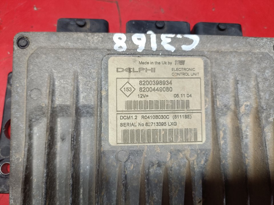 RENAULT Modus 1 generation (2004-2012) Motorkontrolenhed ECU 82003989348200449080 21944800