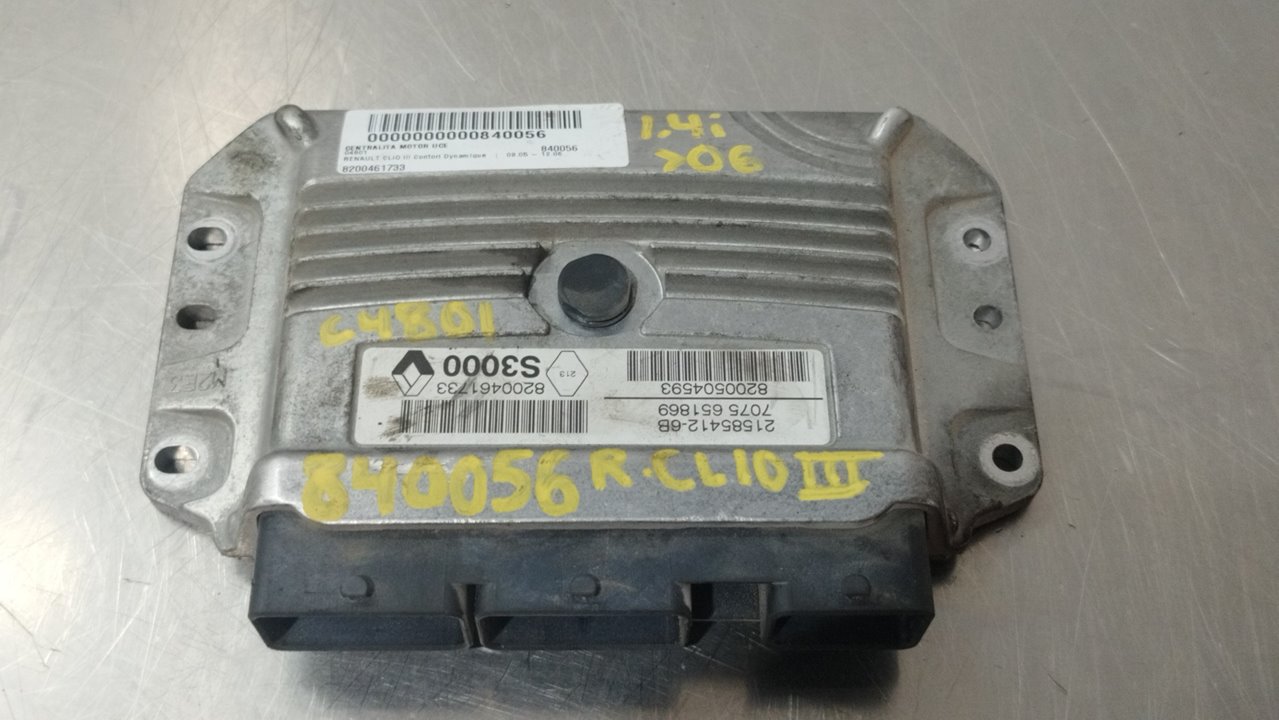 RENAULT Clio 3 generation (2005-2012) Motorkontrolenhed ECU 8200461733 25895527