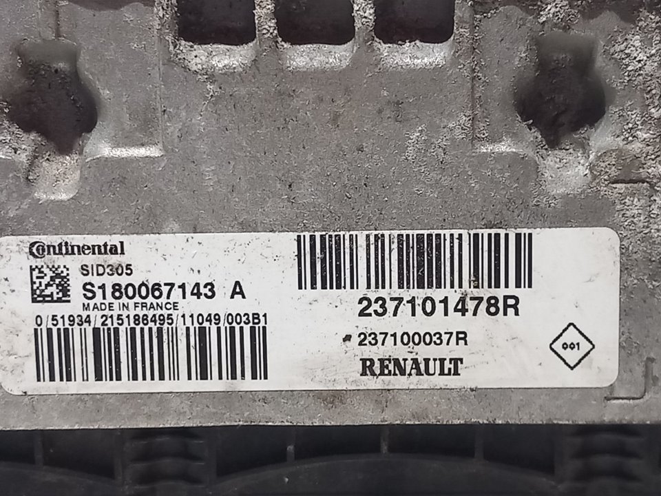 RENAULT Scenic 3 generation (2009-2015) Engine Control Unit ECU 237101478R 24935572