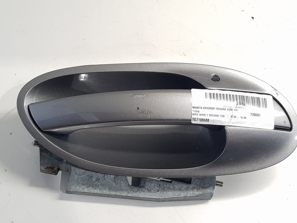 BMW 7 Series E65/E66 (2001-2008) Rear right door outer handle TG7198688 22766080