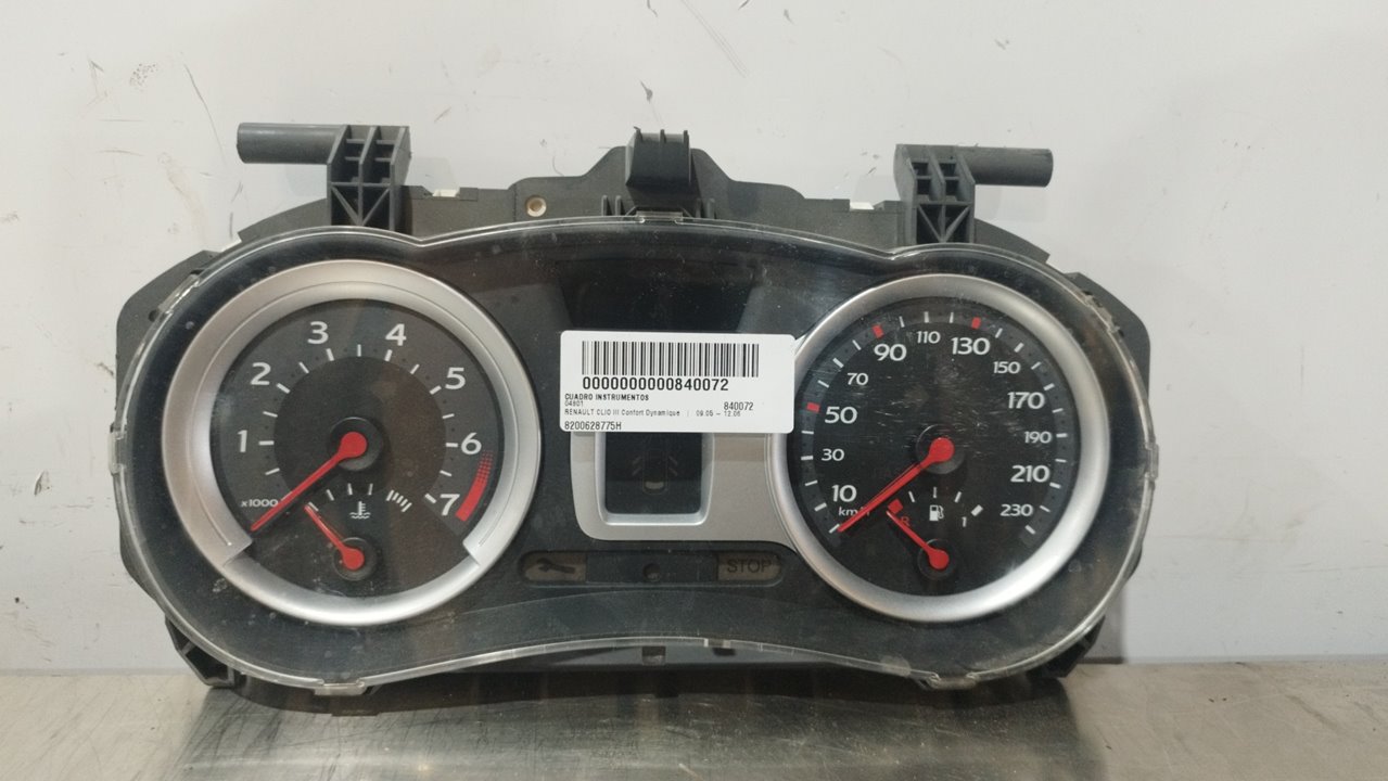 RENAULT Clio 3 generation (2005-2012) Speedometer 8200628775H 25909868