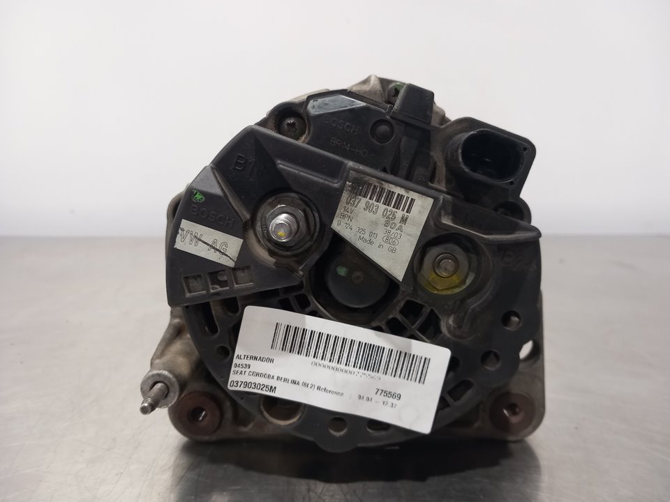 SEAT Cordoba 2 generation (1999-2009) Alternator 037903025M 22764947