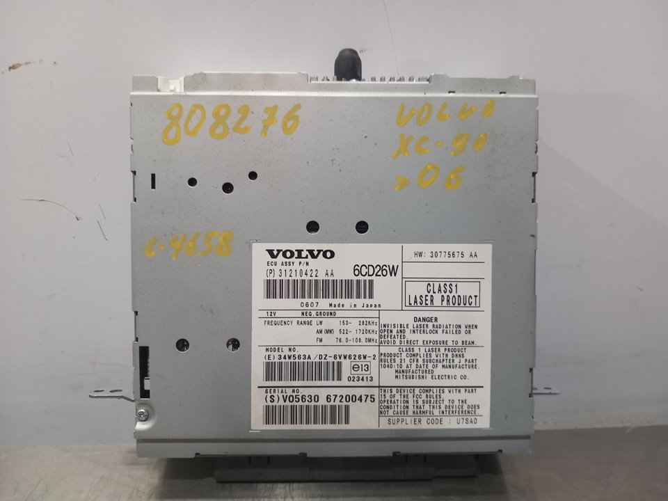 VOLVO XC90 1 generation (2002-2014) Автомагнитола без навигации 31210422 24926536