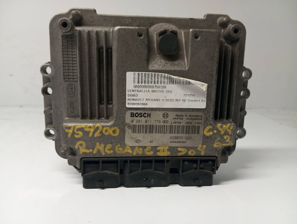 RENAULT Megane 2 generation (2002-2012) Блок управления двигателем 8200391966 24917029