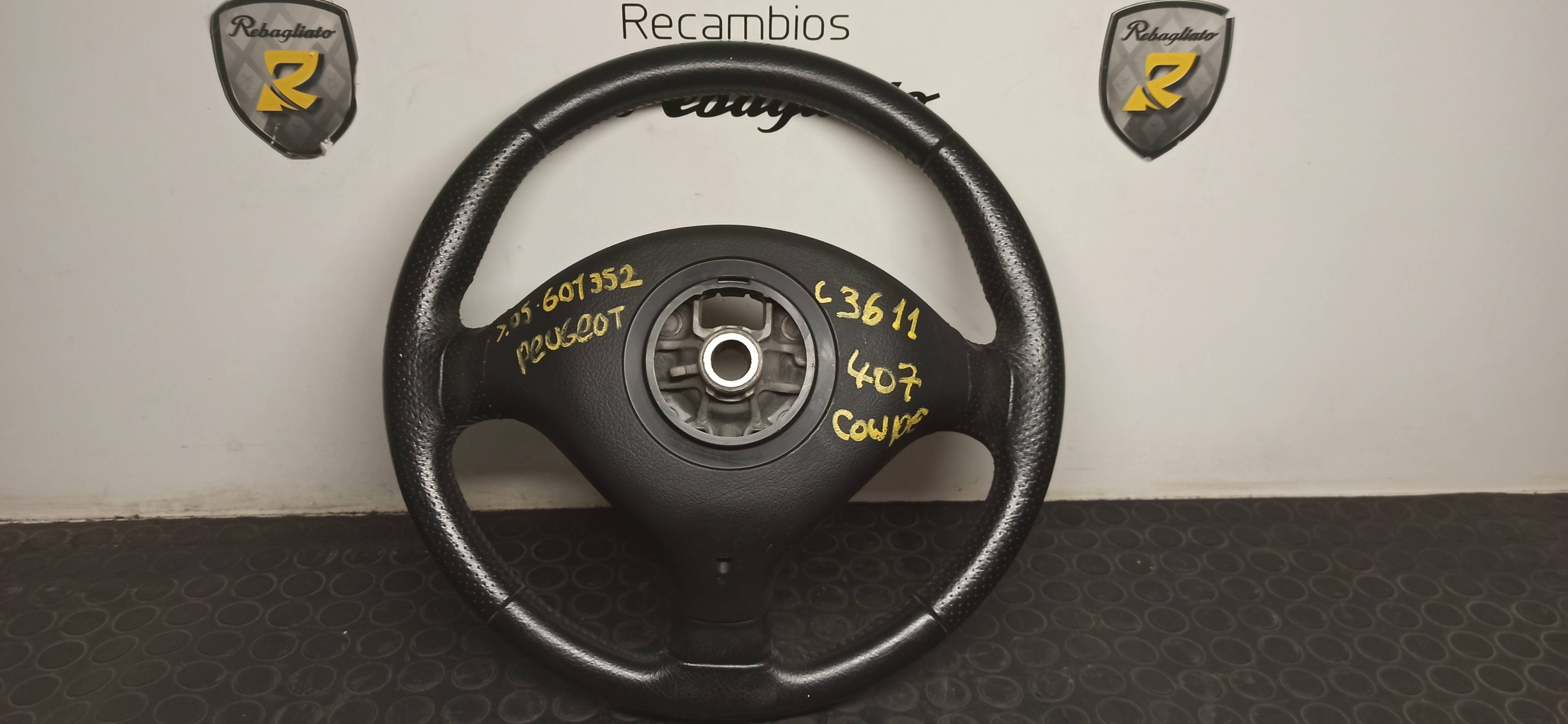 PEUGEOT 407 1 generation (2004-2010) Steering Wheel 9659648177 24909573