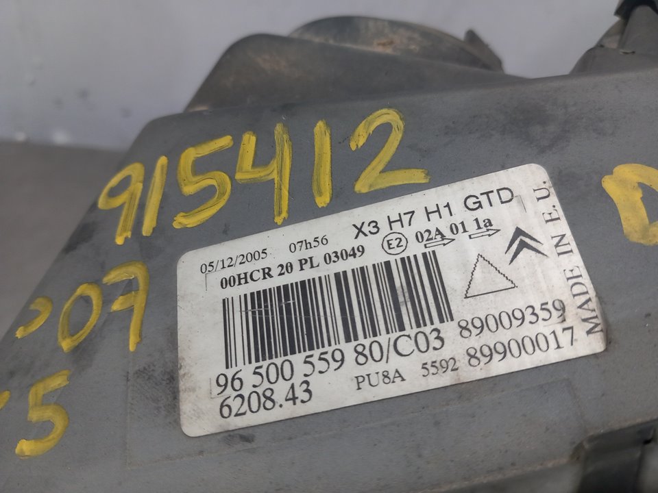 Phare gauche 9HZ 9650055980 de Citroen C5 break 0-0 - pieza usada