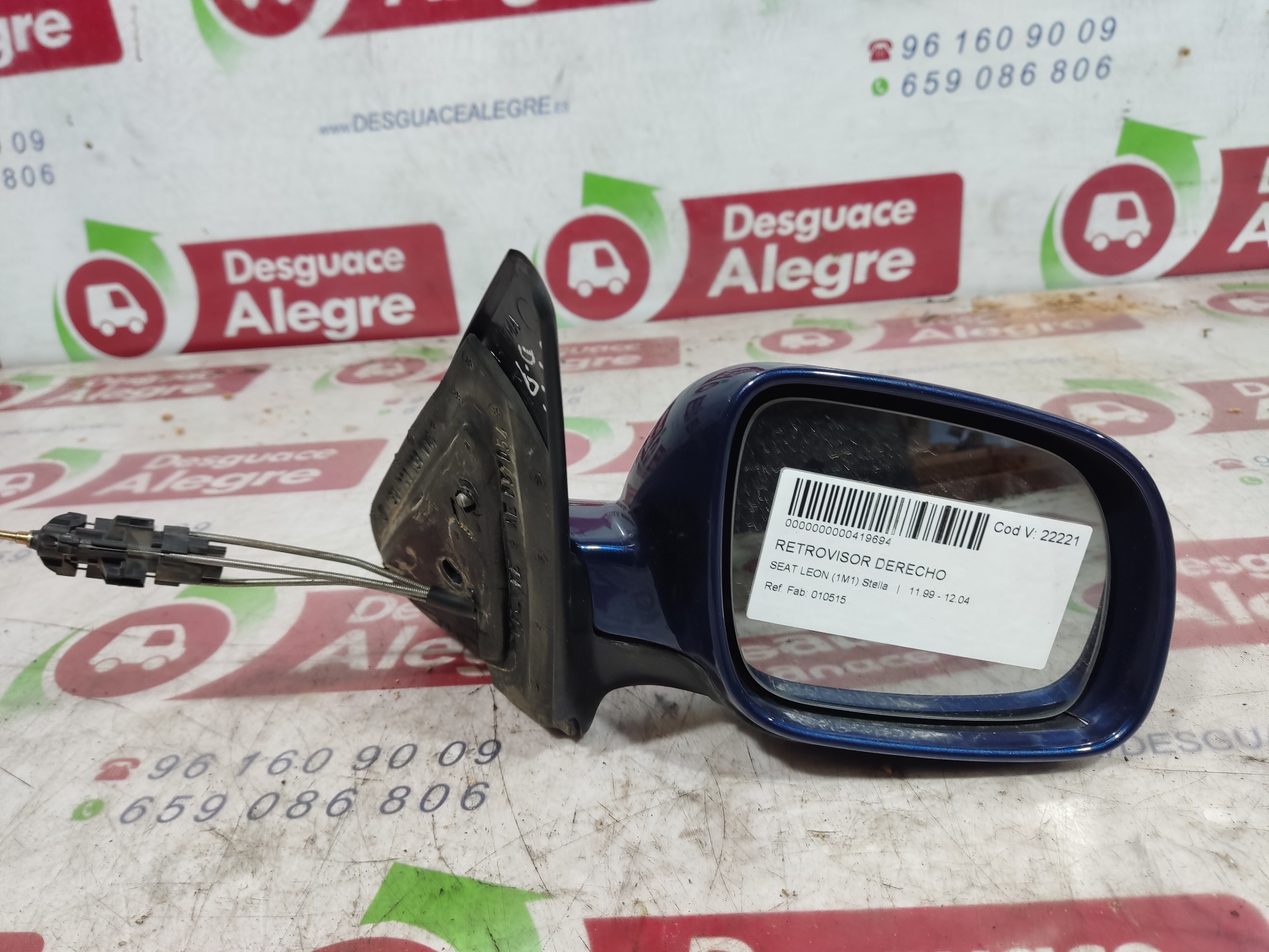 SEAT Leon 1 generation (1999-2005) Right Side Wing Mirror 010515 24859299