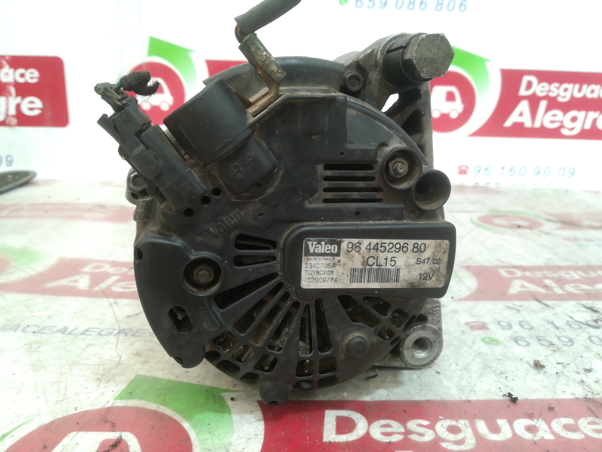 PEUGEOT Generatorius 9644529680 24809674