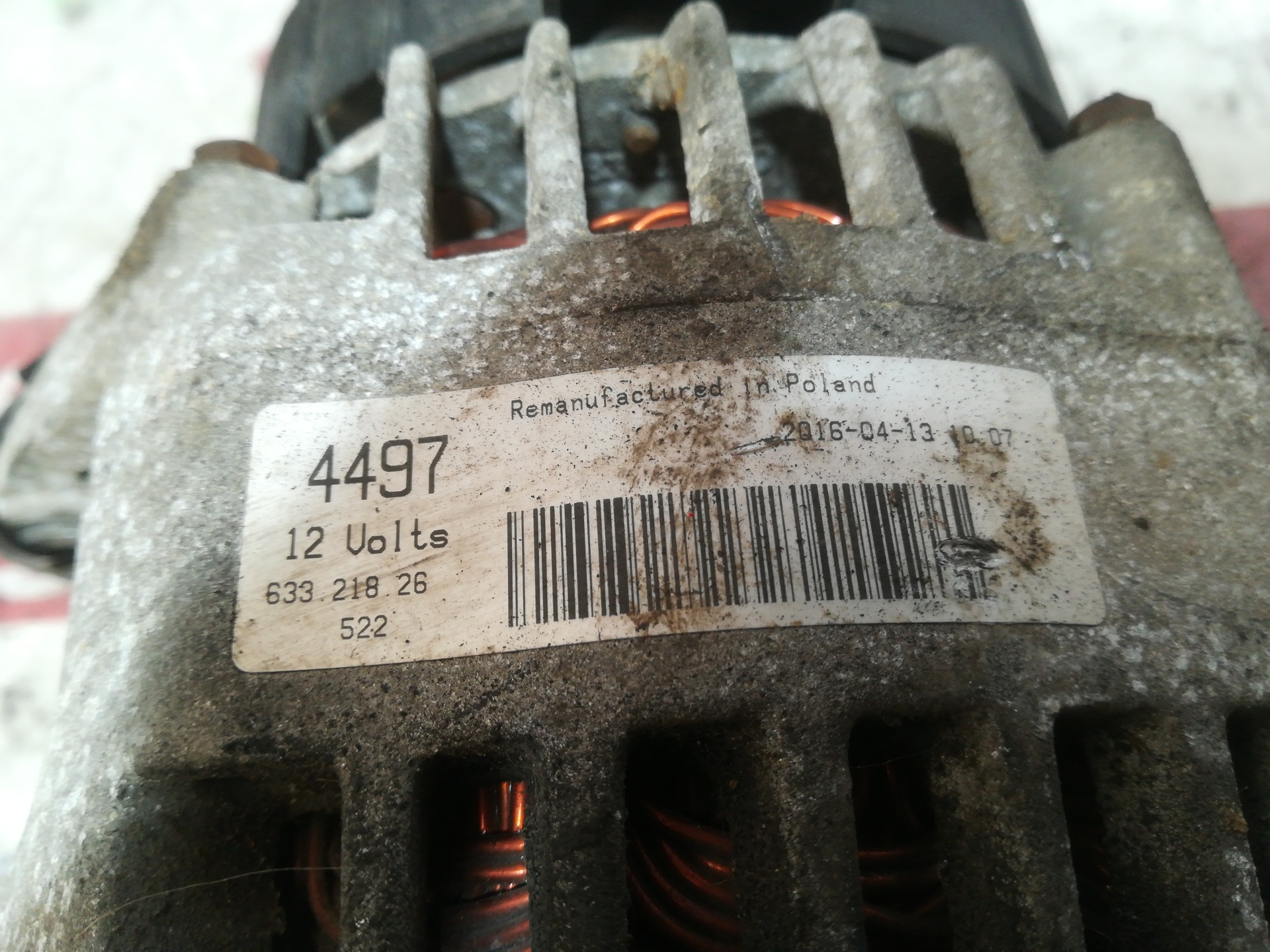 FIAT Multipla 1 generation (1999-2010) Alternator 63321826 24812207