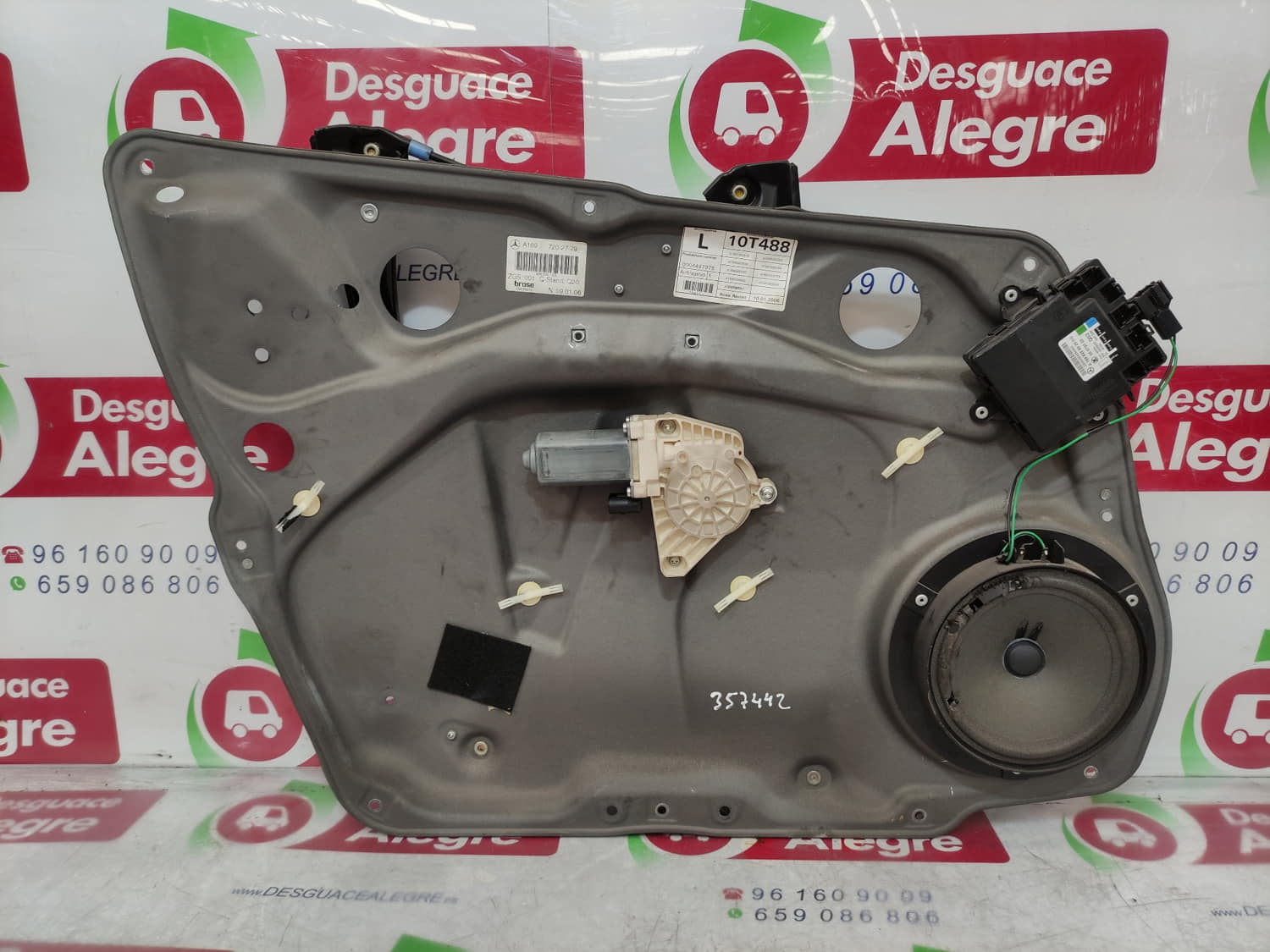 MERCEDES-BENZ A-Class W169 (2004-2012) Regulator de geam ușă stânga față A1697202779 24802932