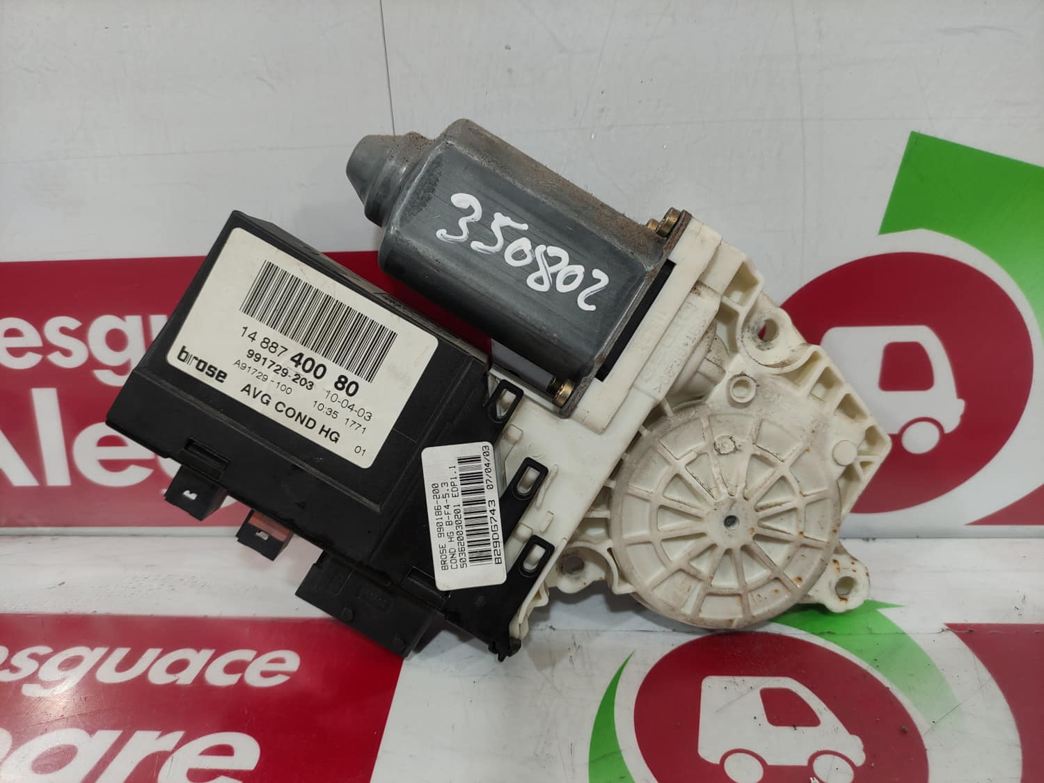 CITROËN C8 1 generation (2002-2014) Front Left Door Window Regulator Motor 1488740080 24802289