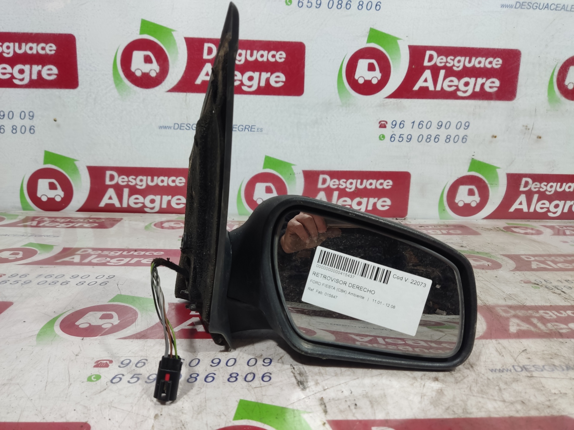 FORD Fiesta 5 generation (2001-2010) Right Side Wing Mirror 015847 24857772