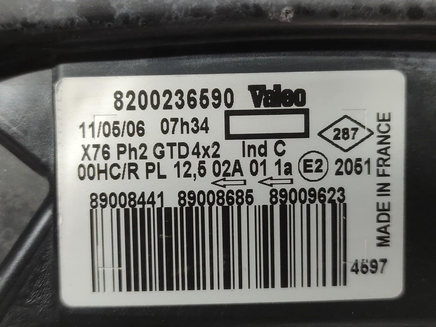 NISSAN Kangoo 1 generation (1998-2009) Phare avant gauche 8200236590 24802242