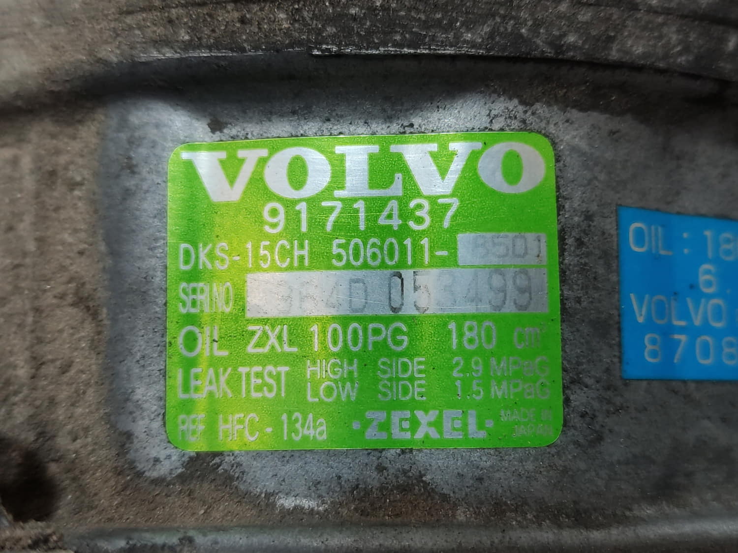 VOLVO S80 1 generation (1998-2006) Помпа кондиціонера 8708581 24802141