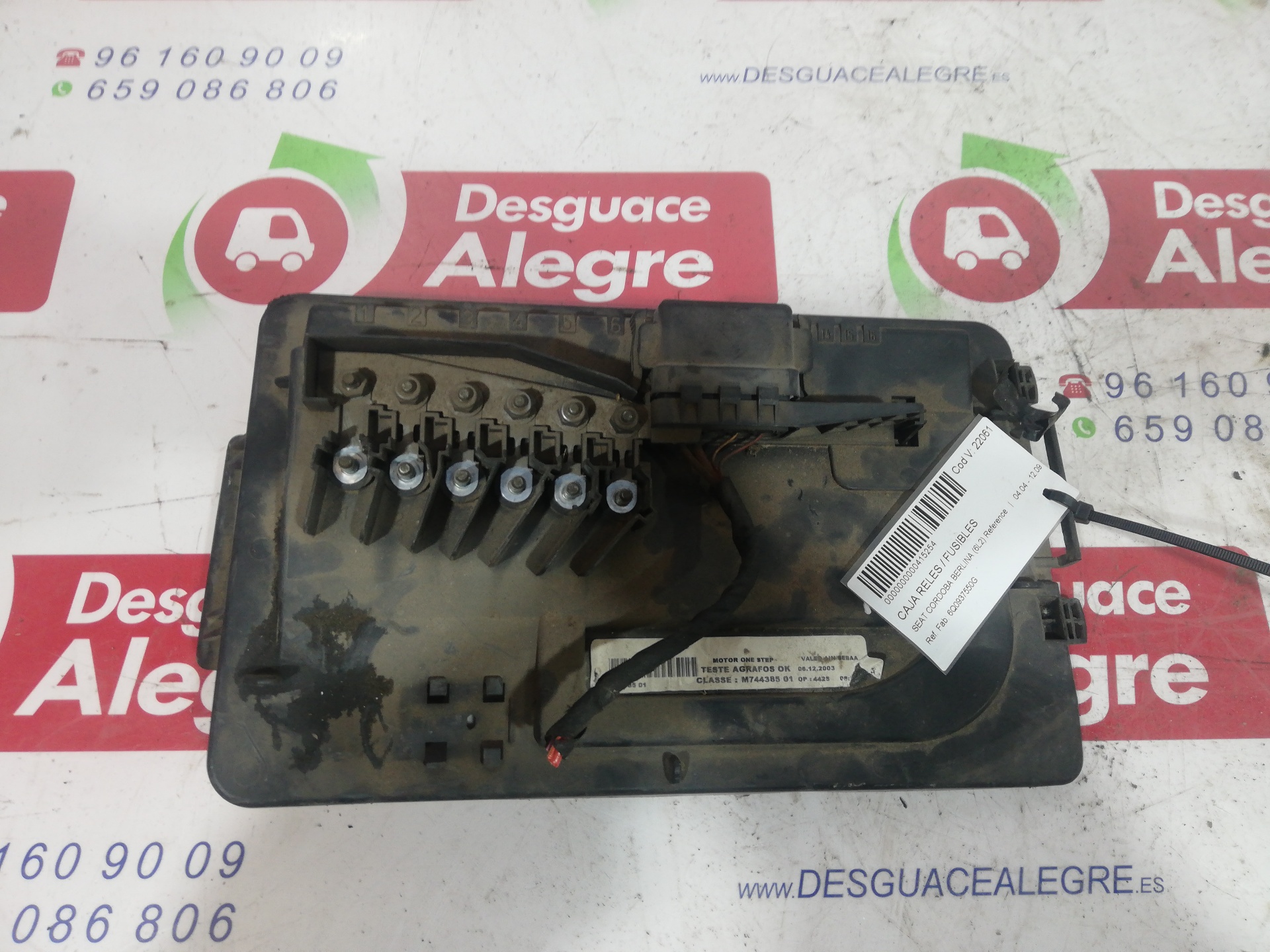 SEAT Cordoba 2 generation (1999-2009) Fuse Box 6Q0937550G 24812721