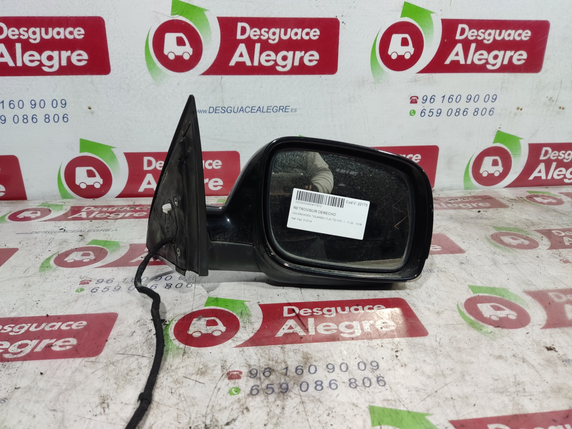 VOLKSWAGEN Touareg 1 generation (2002-2010) Right Side Wing Mirror 010714 24857792
