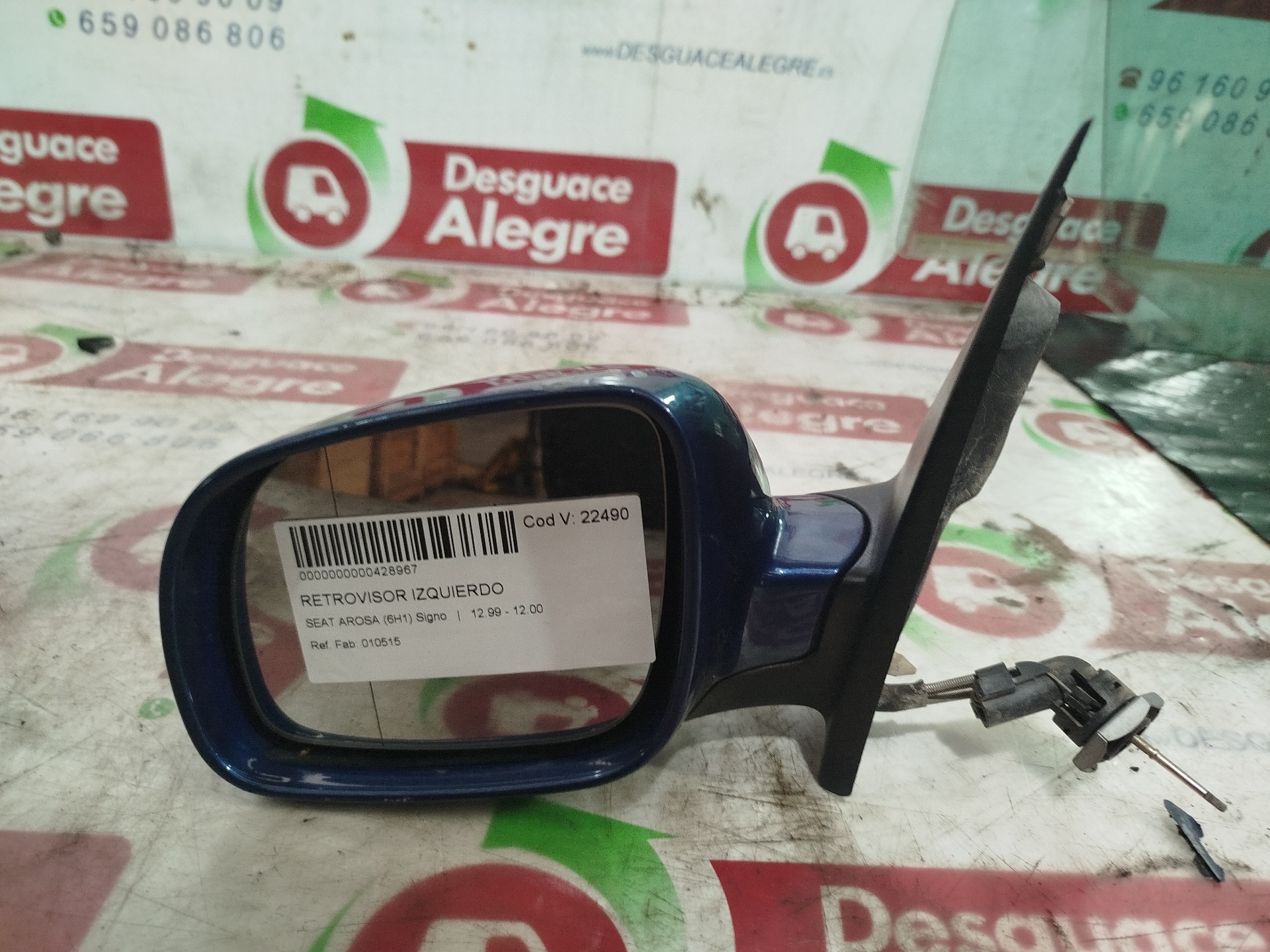 SEAT Arosa 6H (1997-2004) Left Side Wing Mirror 010515 25991701