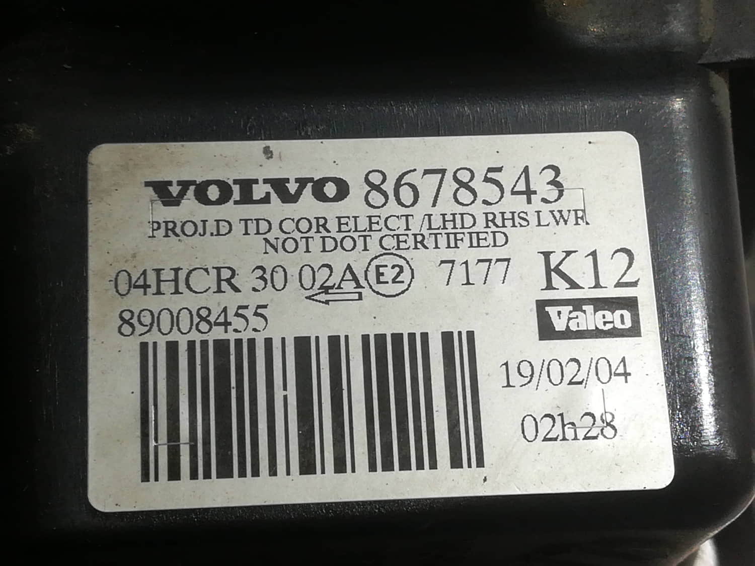 VOLVO S80 1 generation (1998-2006) Phare avant droit 8678543 24799229