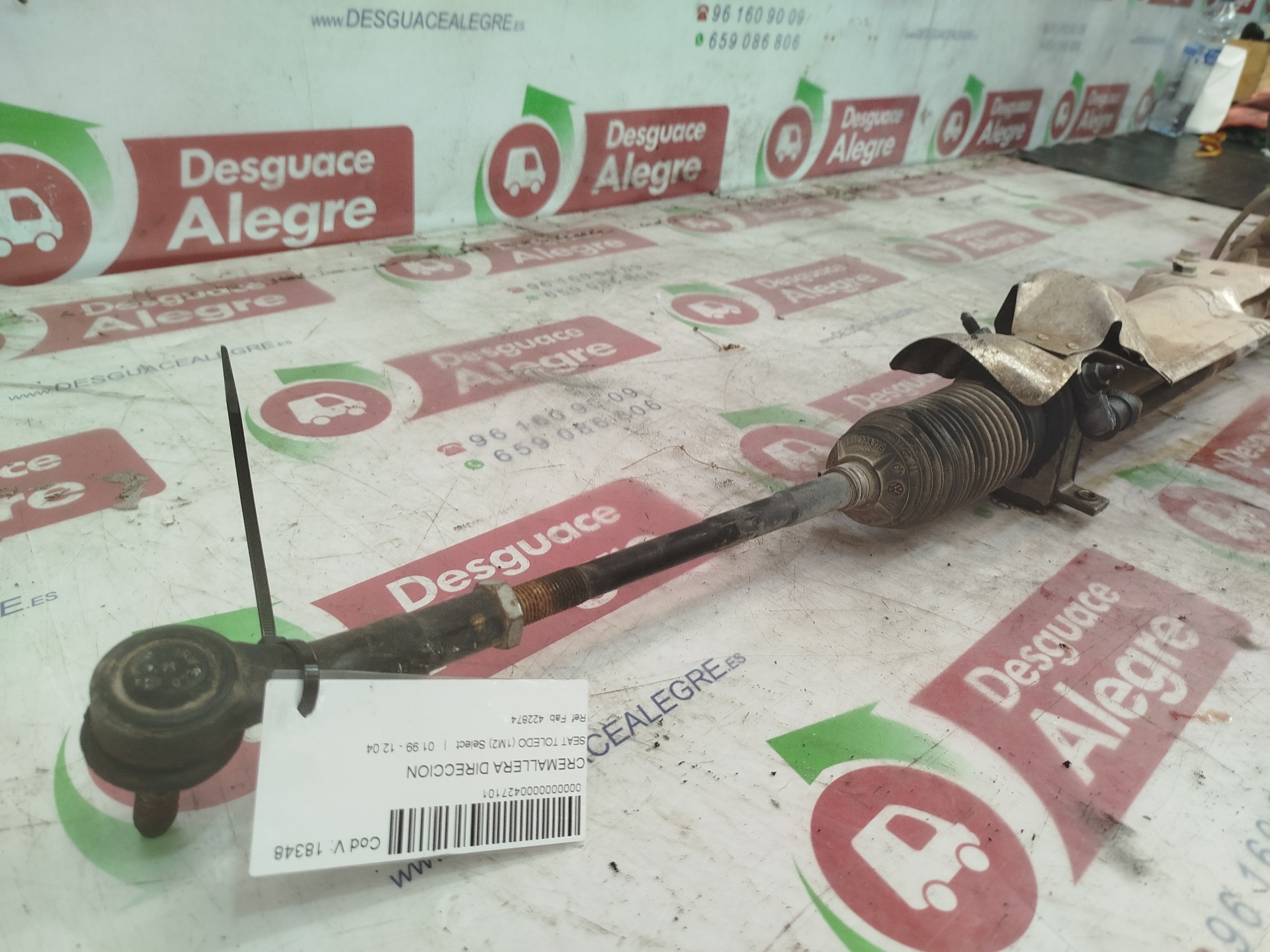 SEAT Toledo 2 generation (1999-2006) Steering Rack 422874 25212974