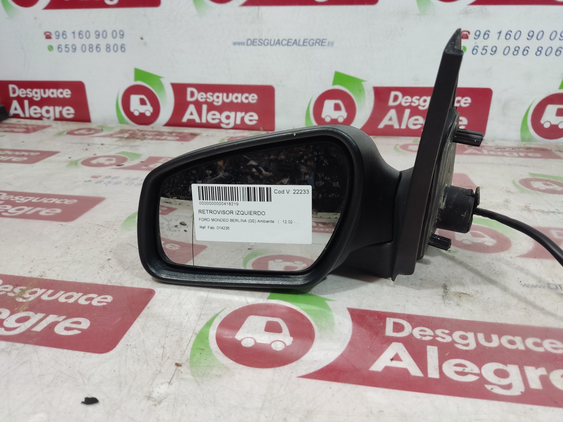 FORD Mondeo 3 generation (2000-2007) Left Side Wing Mirror 014235 24813216