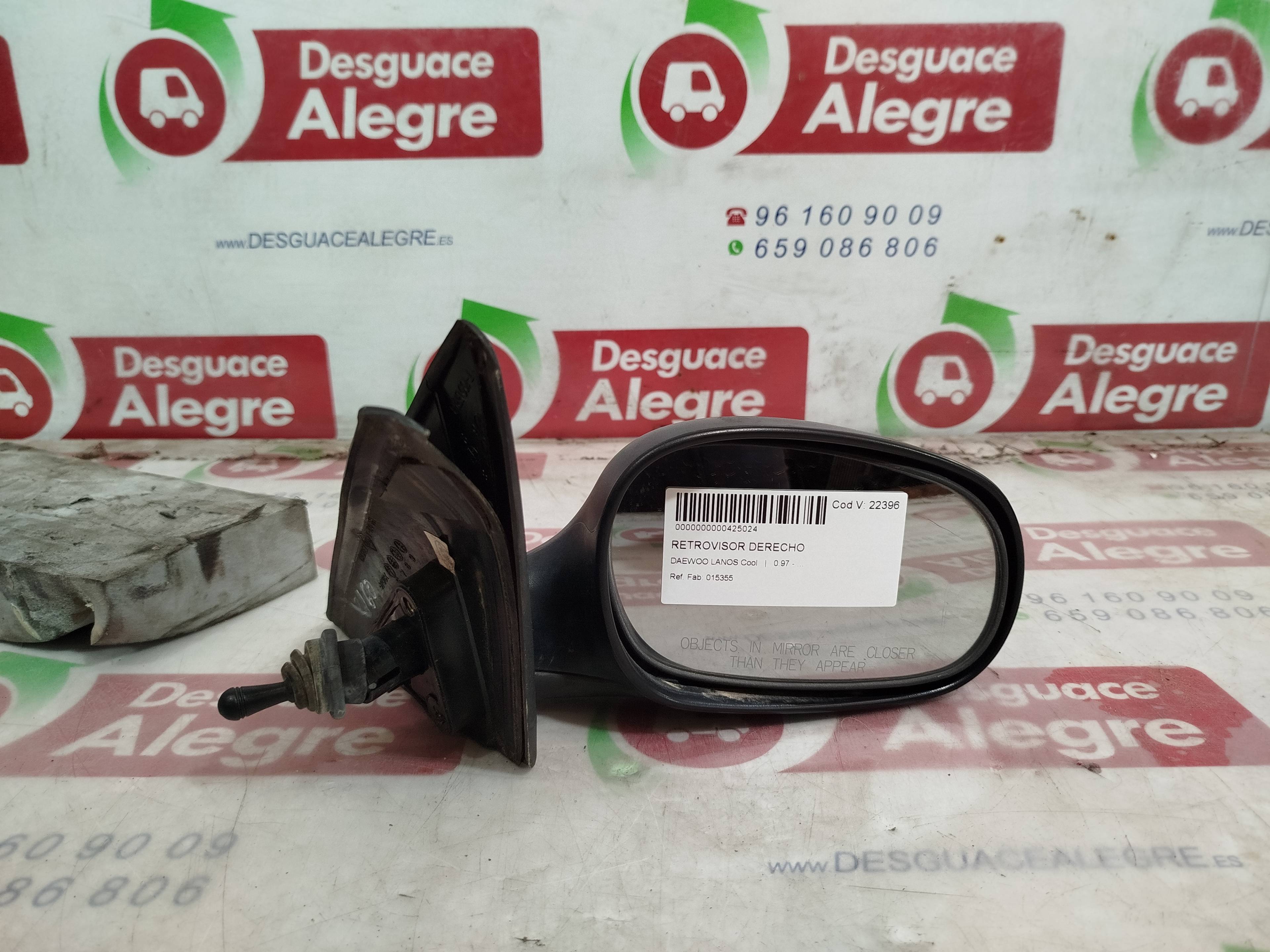 DAEWOO Lanos T100 (1997-2008) Right Side Wing Mirror 015355 24859718