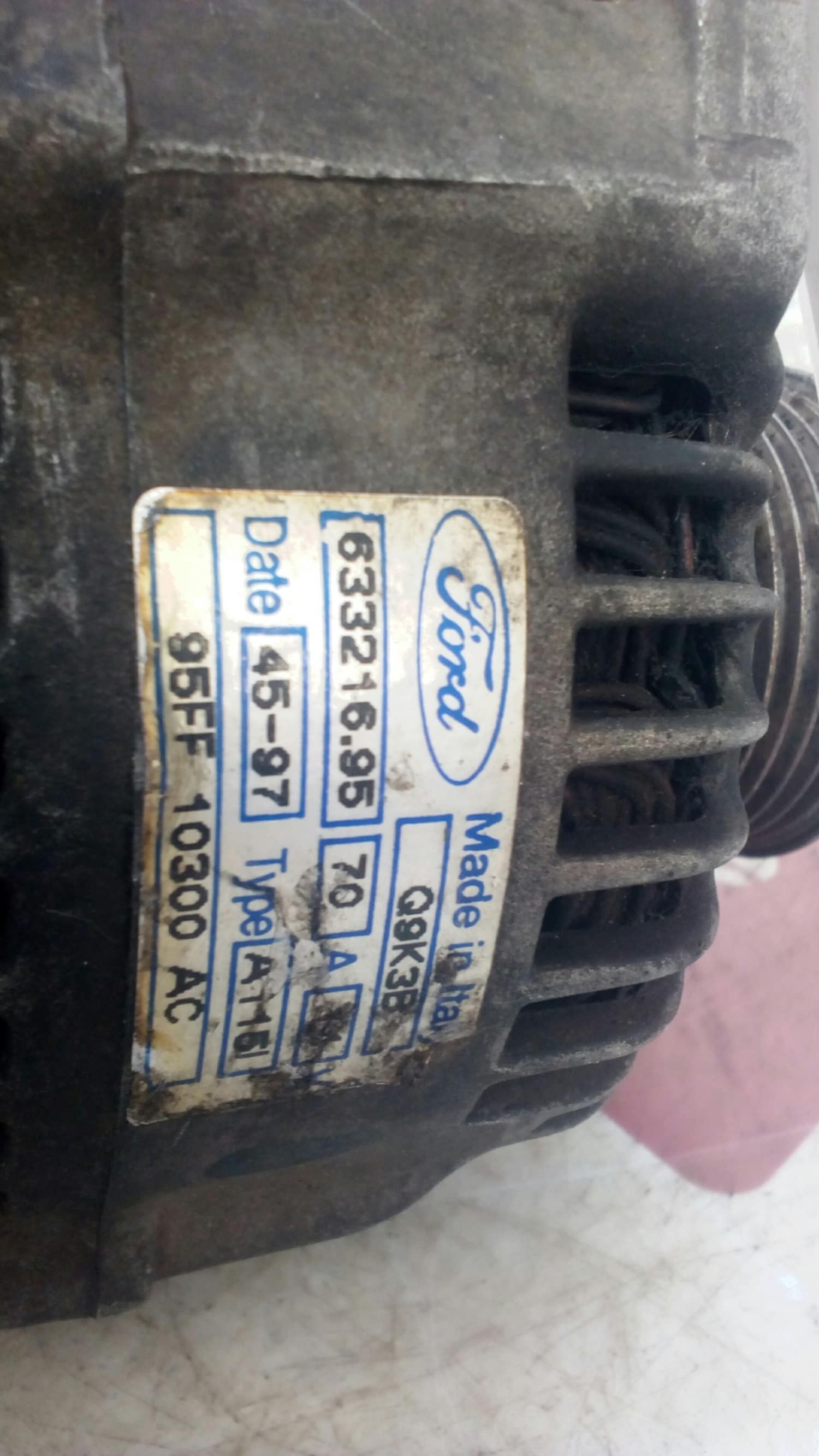 FORD Transit Alternator 95FF10300AC 24804018