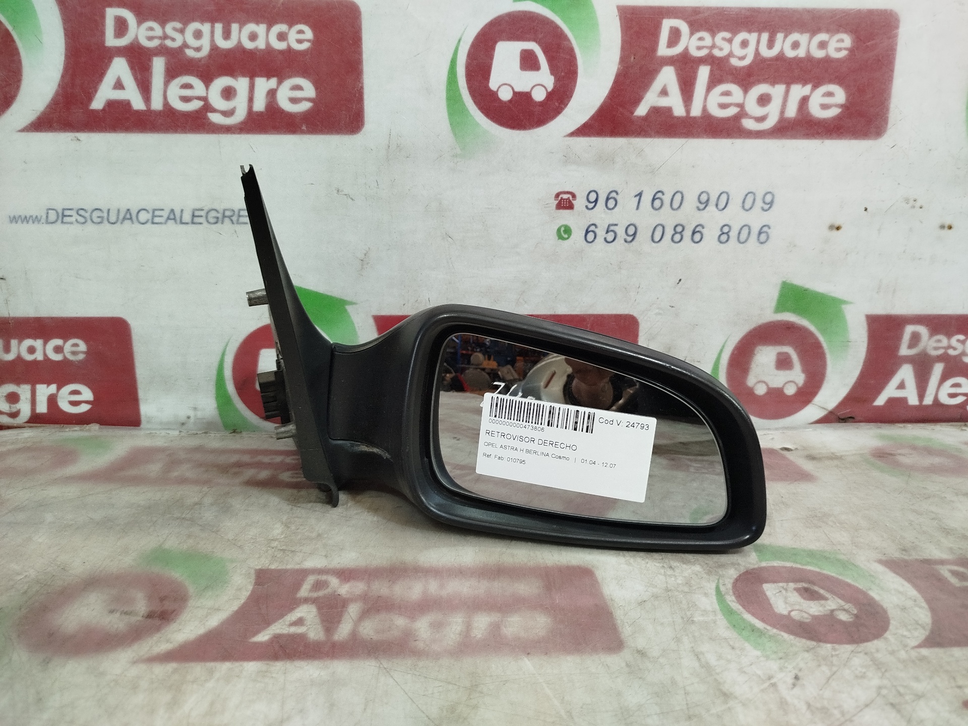 Retrovisor derecho 010795 de Opel Astra h (a04) 2007-2014 101 CV con 146501 km