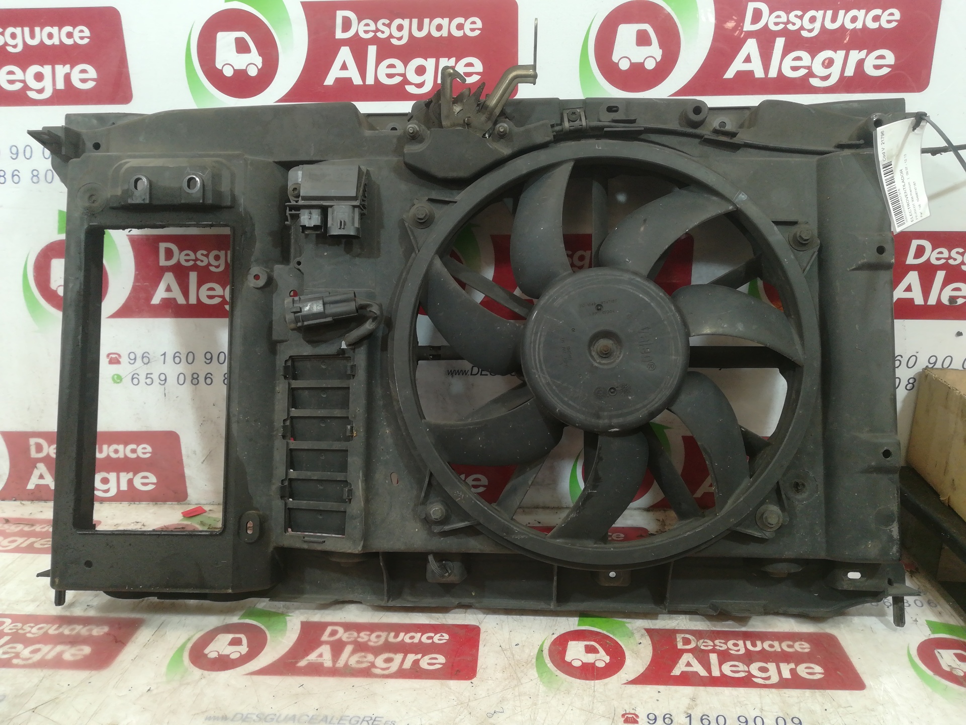 PEUGEOT 308 T7 (2007-2015) Difūzoriaus ventiliatorius 9650316080 24810964