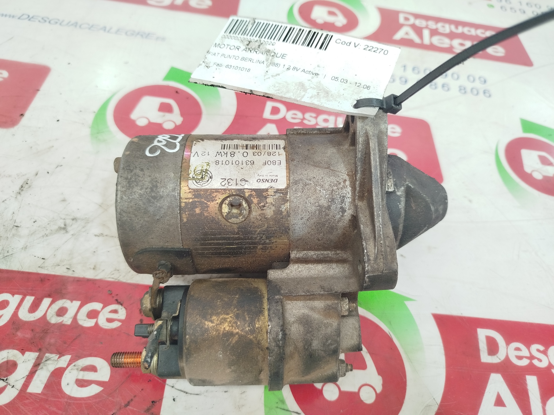 FIAT Starteris 63101018 25712598