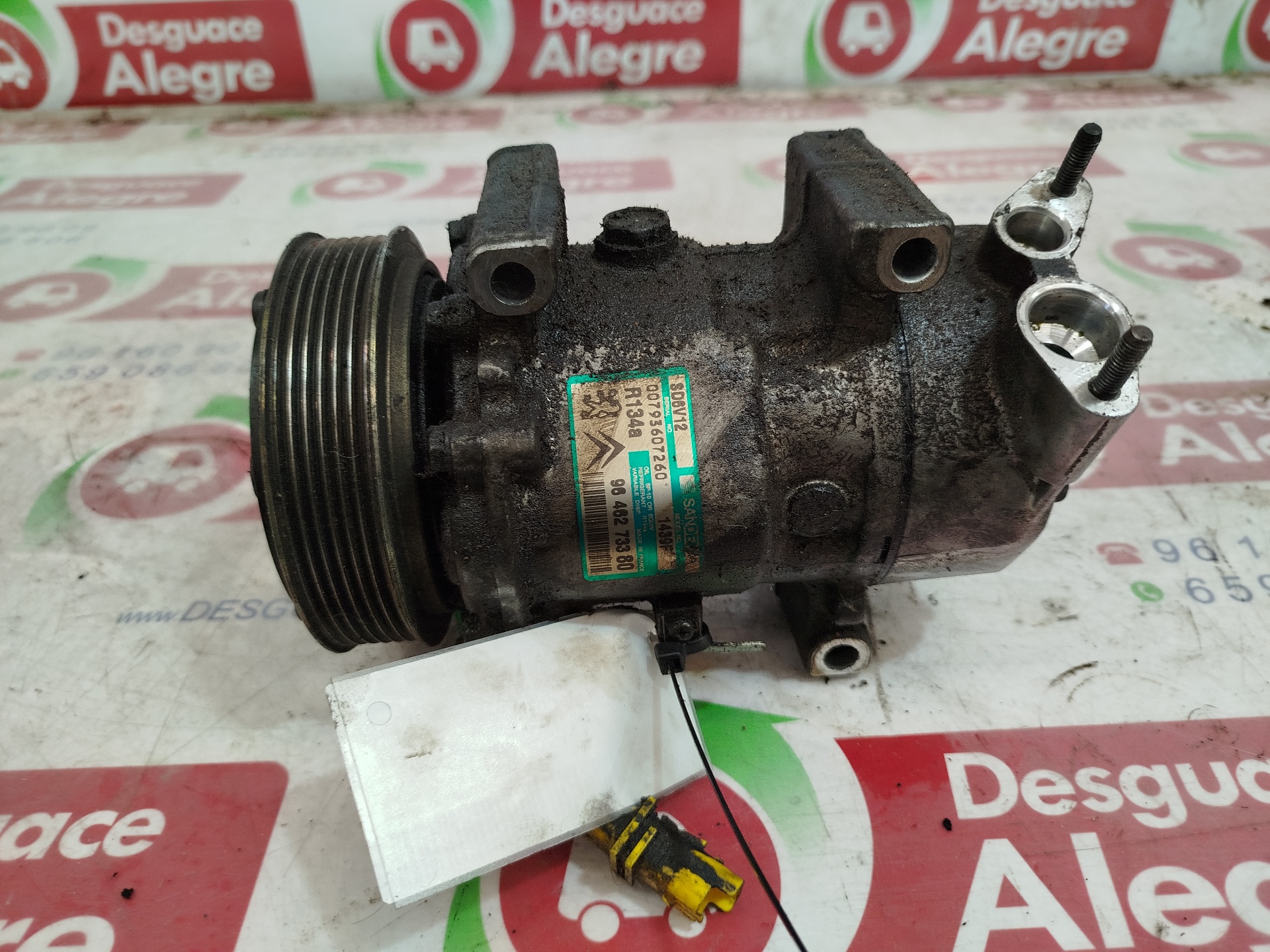 CITROËN C3 1 generation (2002-2010) Air Condition Pump 9646273380 24860249