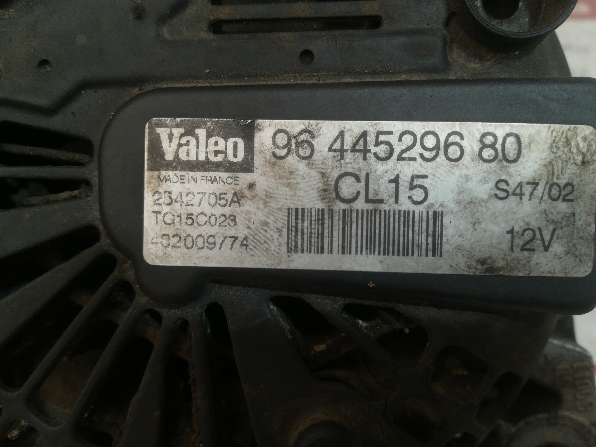 PEUGEOT Alternator 9644529680 24809674