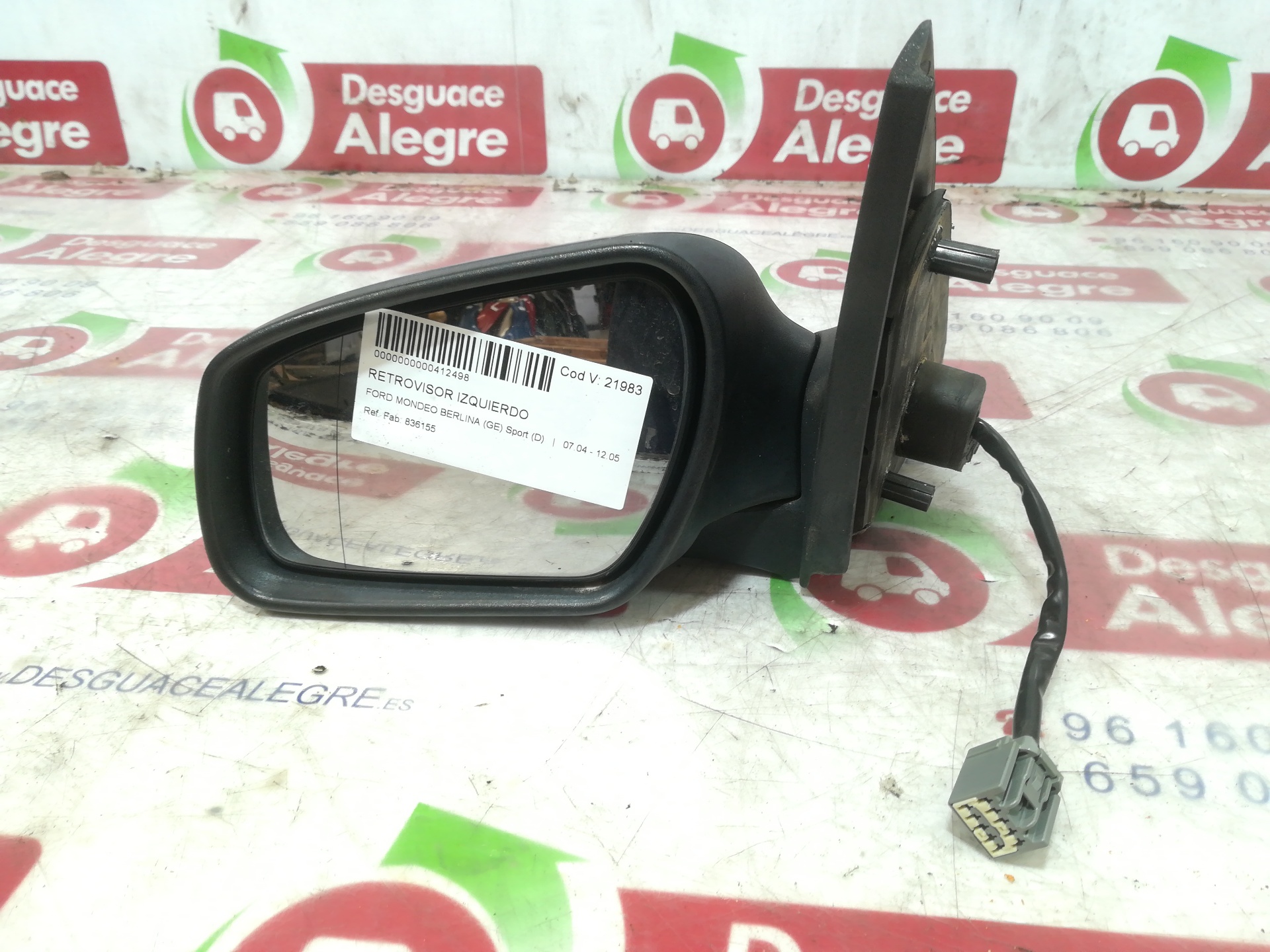 FORD Mondeo 3 generation (2000-2007) Left Side Wing Mirror 836155 24812124