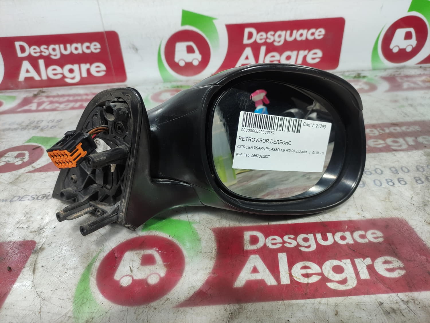 CITROËN Xsara Picasso 1 generation (1999-2010) Right Side Wing Mirror 96570955XT 24805994