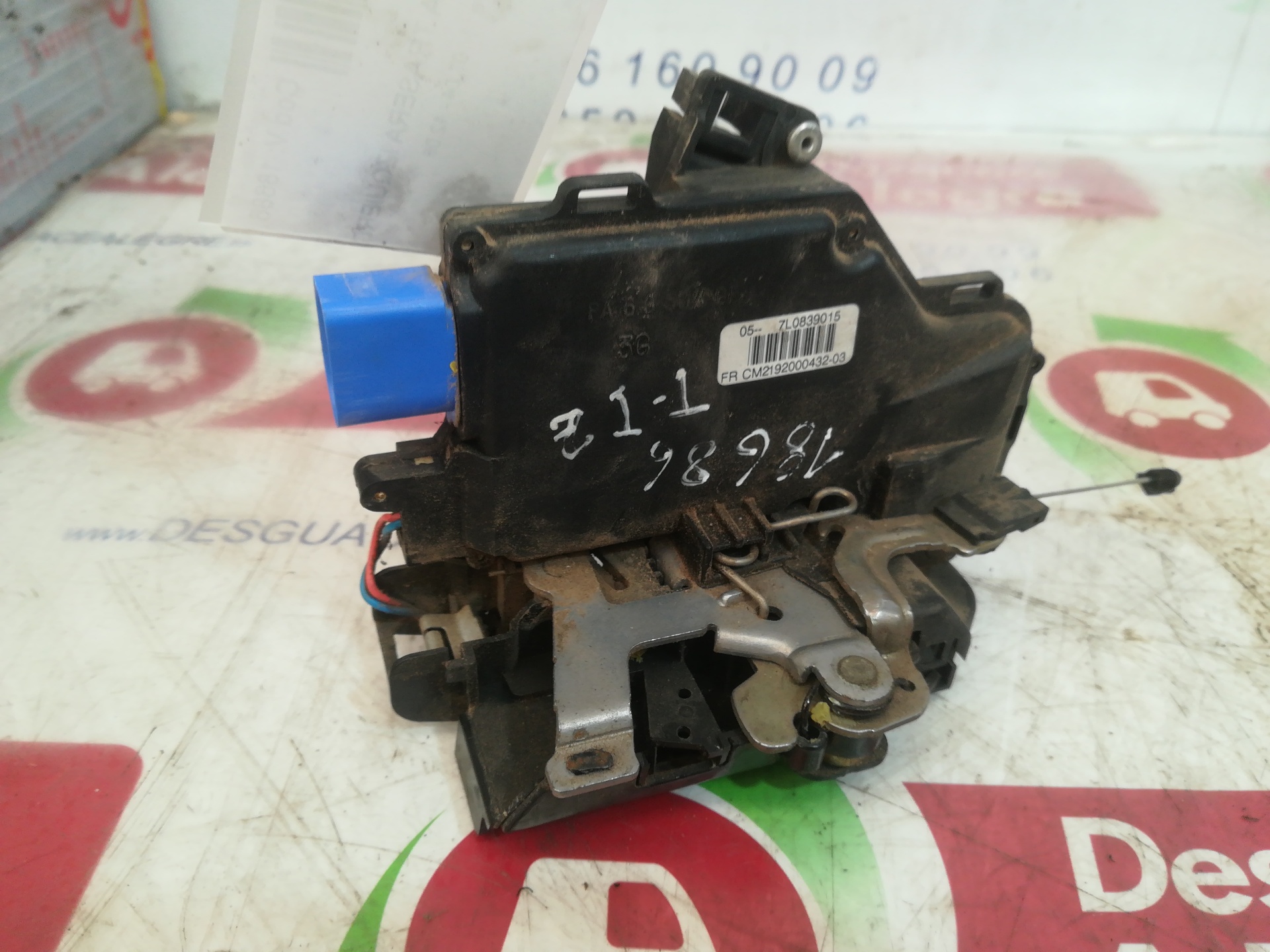 SEAT Toledo 3 generation (2004-2010) Rear Left Door Lock 7L0839015 24810385