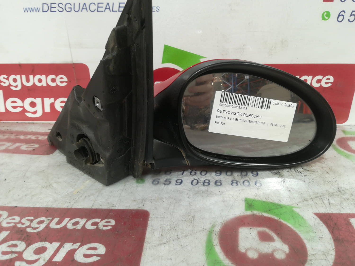 BMW 1 Series E81/E82/E87/E88 (2004-2013) Right Side Wing Mirror 51337129648 24803330