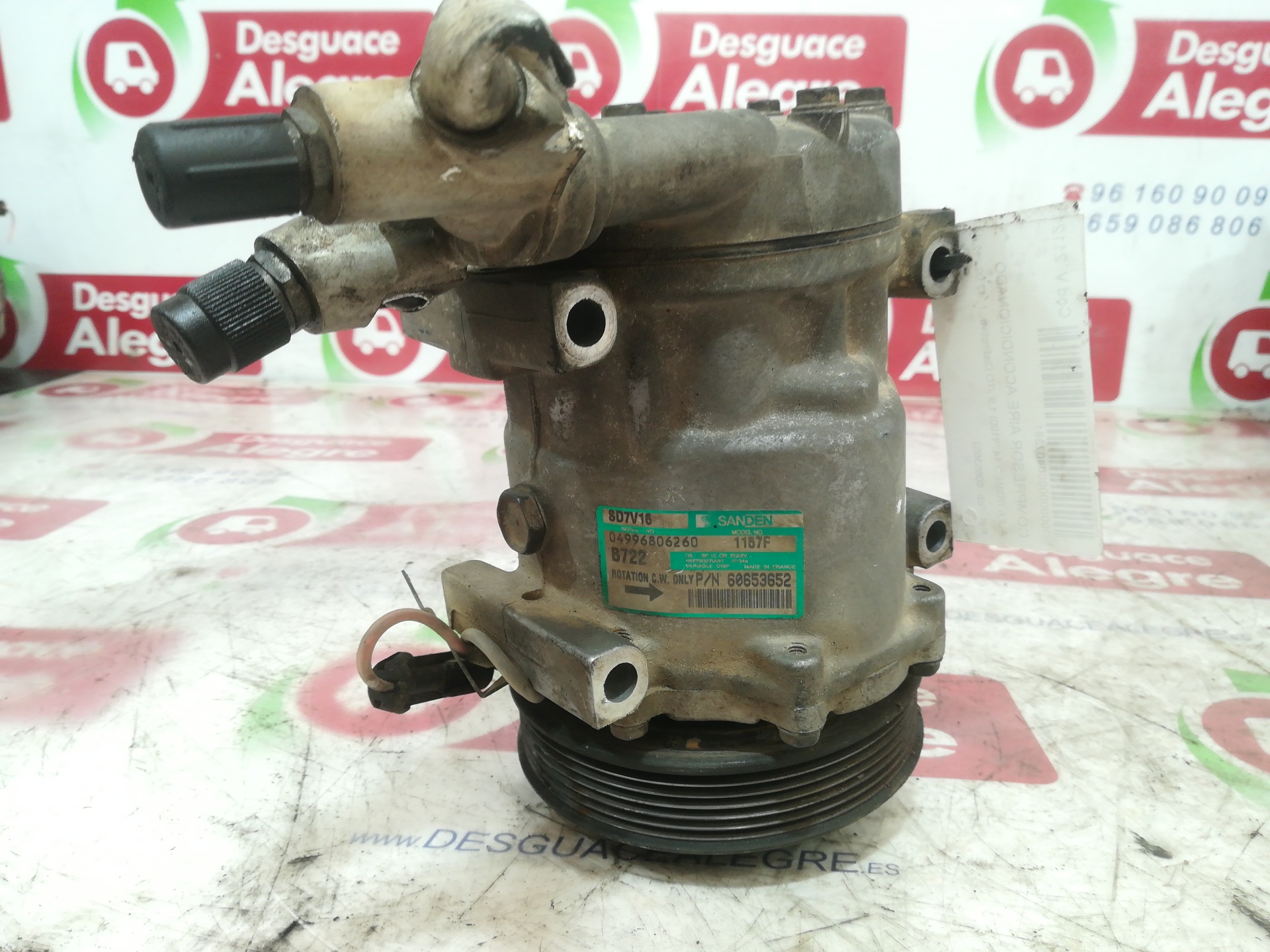 ALFA ROMEO 147 2 generation (2004-2010) Air Condition Pump 60653652 24809753