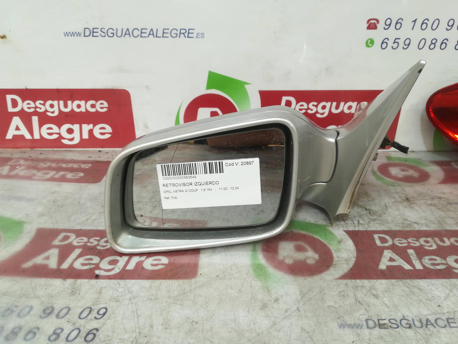 OPEL Astra G (1998-2009) Left Side Wing Mirror 24803381